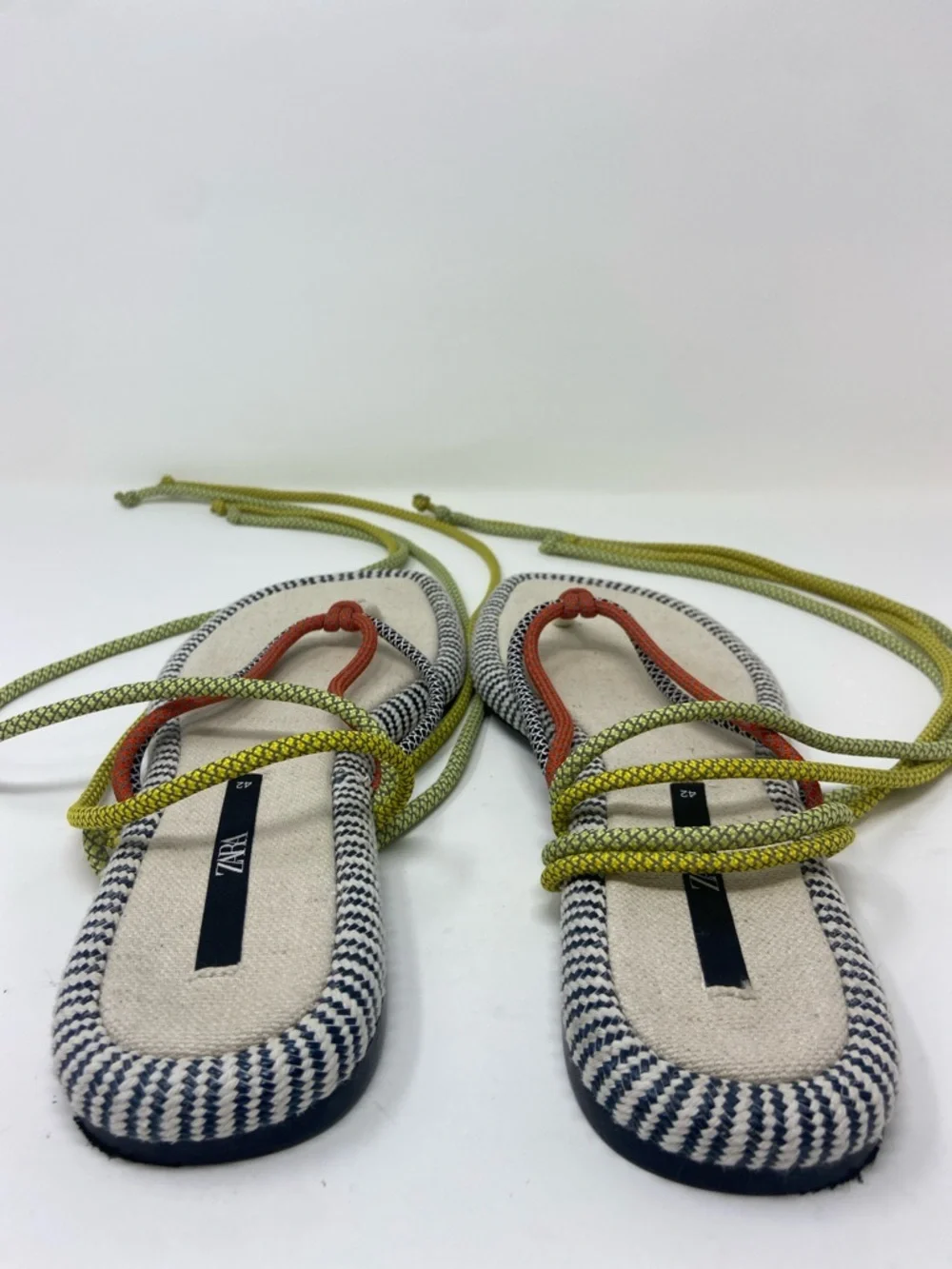 Zara flat rope sandals size 42 - Picture 8 of 16